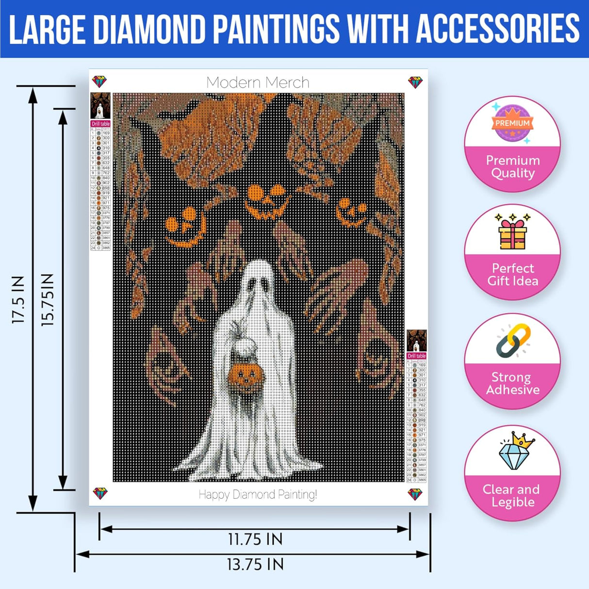 Halloween Ghosts Diamond Art Kits