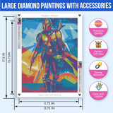 The Mandalorian and Baby Yoda Diamond Art Kits