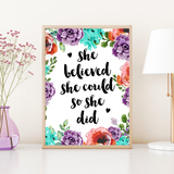 She Believed She Could Diamond Art Kit
