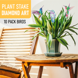 10 Pack Birds Diamond Painting Kit for Garden Decor