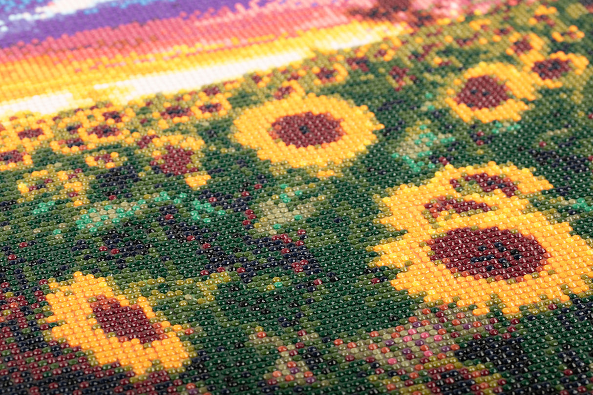 Sunflower Field at Sunset Diamond Art Kit